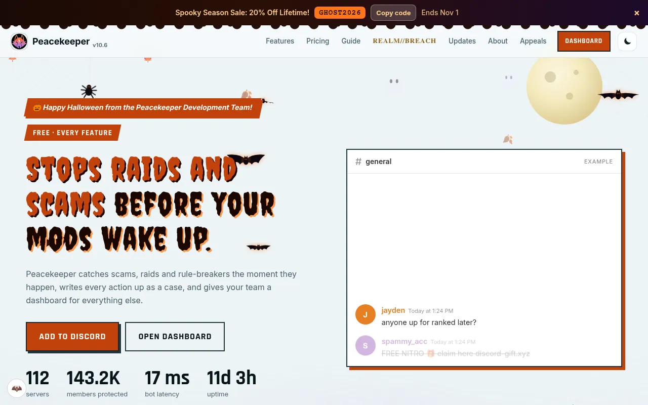 Screenshot of pkbotportal.cc