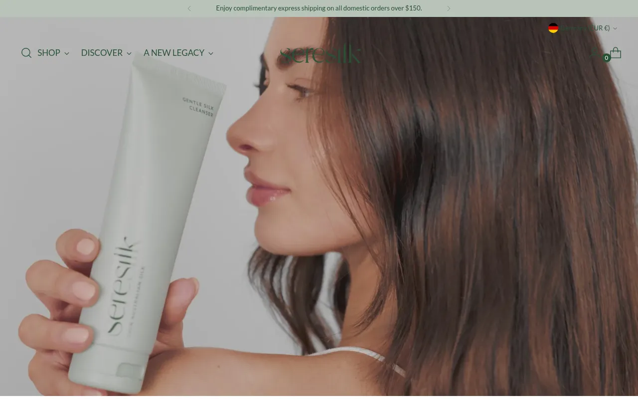 Screenshot of seresilk.com.au