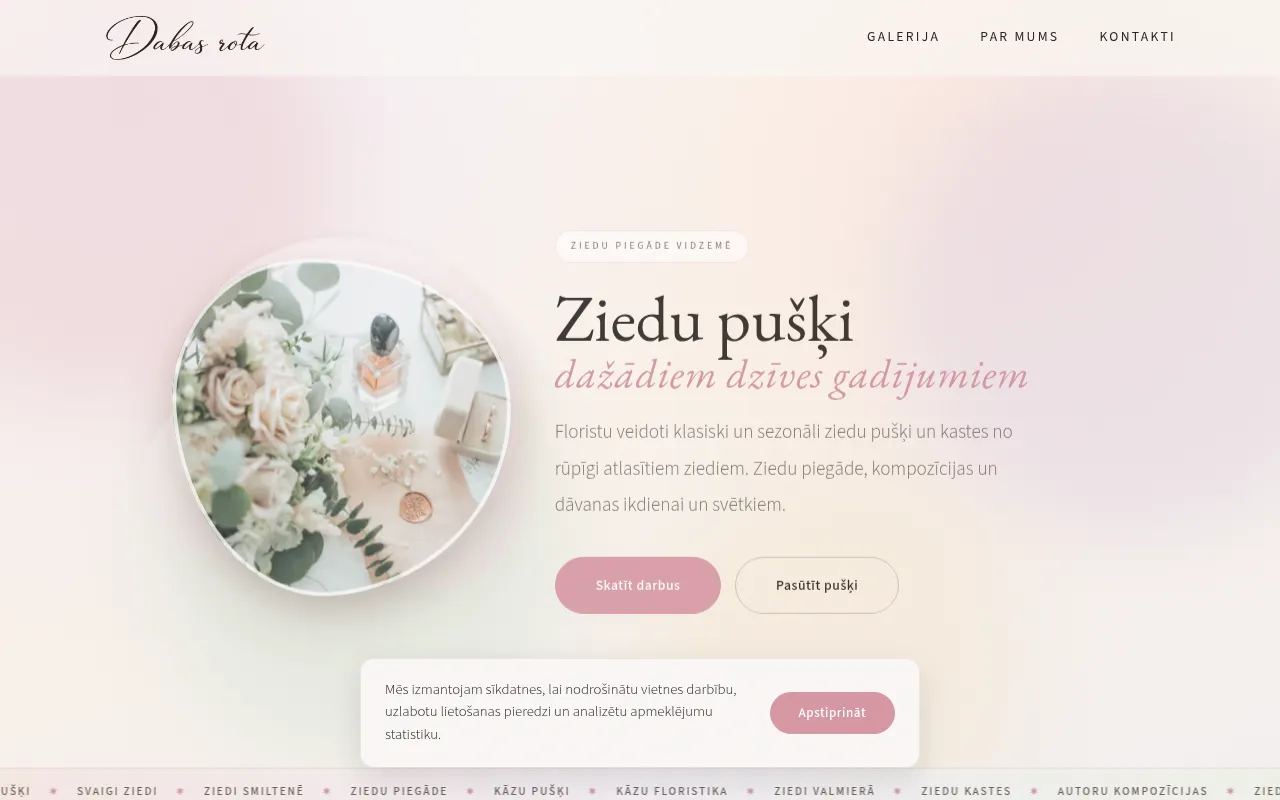 Screenshot of dabasrota.lv