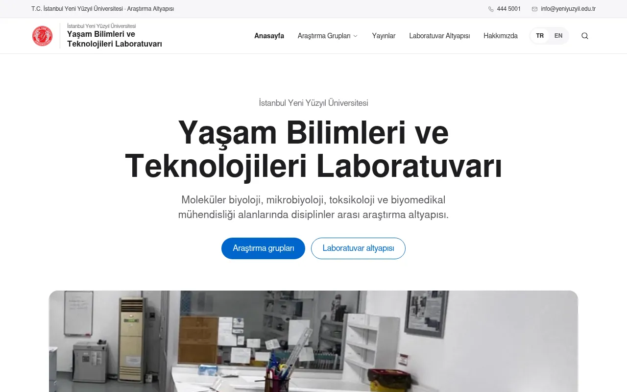 Screenshot of beta.yeniyuzyil.edu.tr