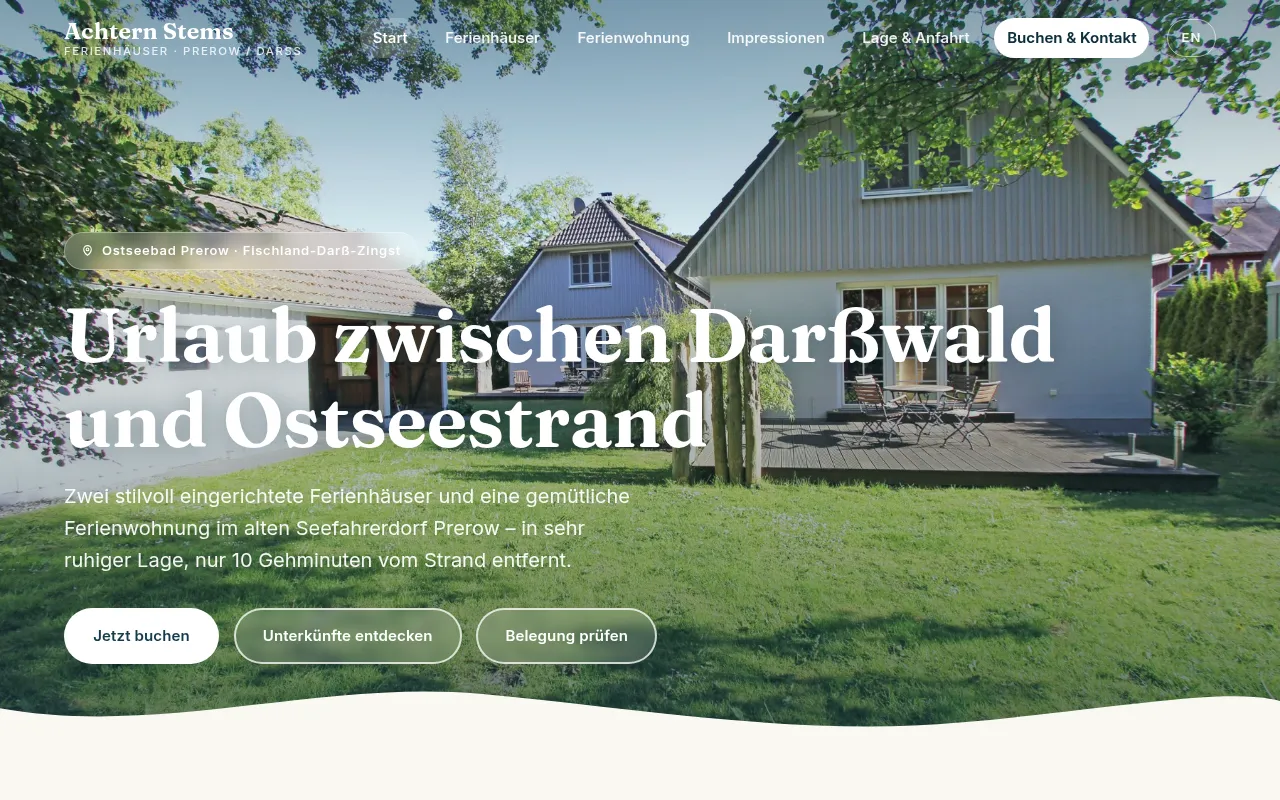 Screenshot of achtern-stems.de