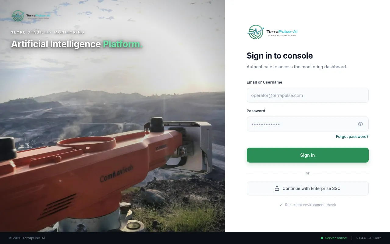 Screenshot of terrapulse-ai.tech