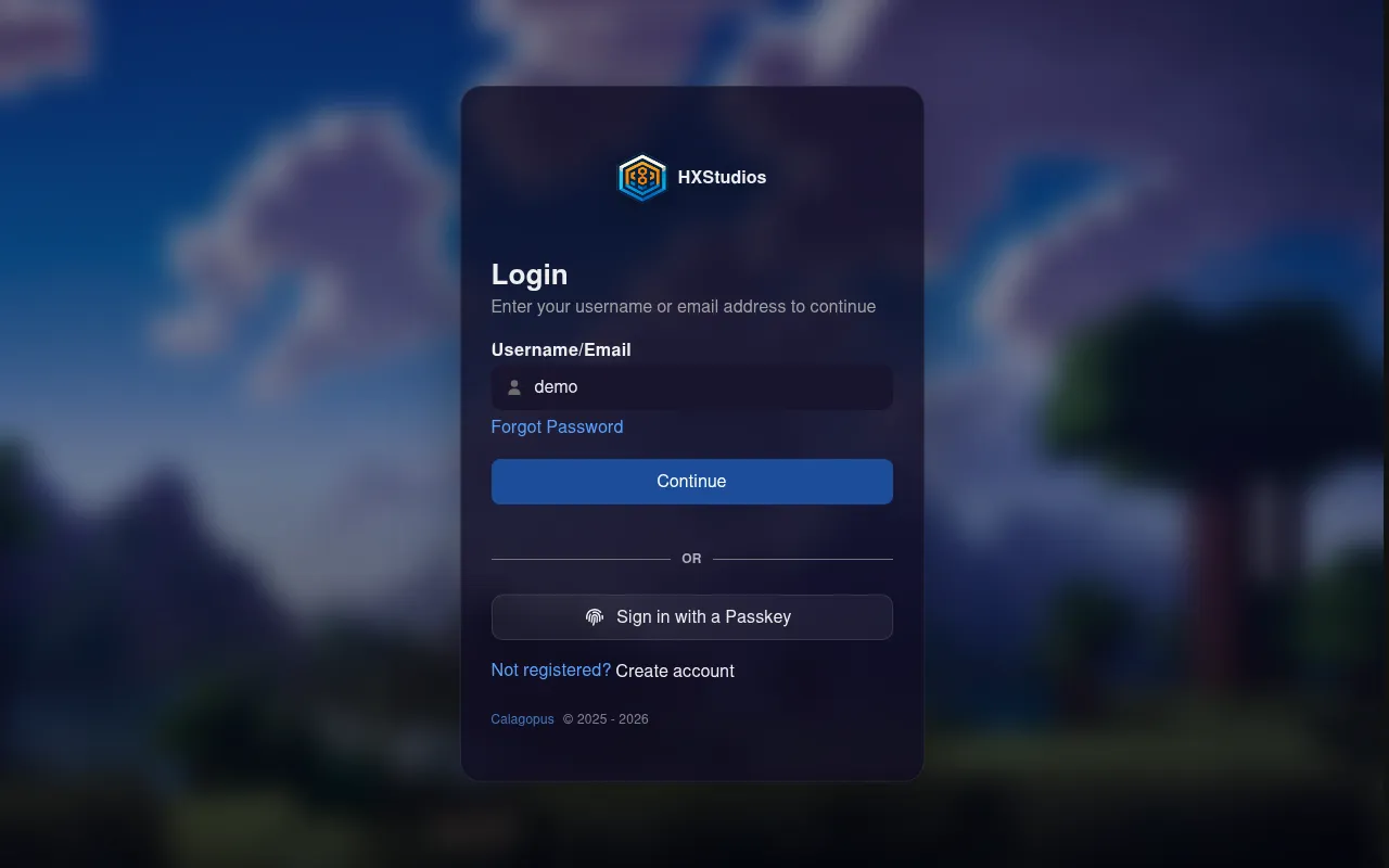 Screenshot of calagopus.hxdev.org