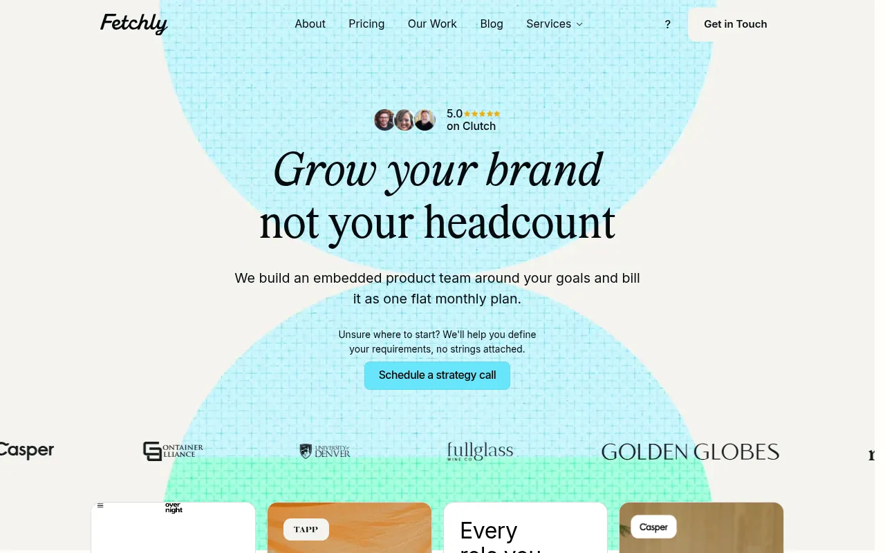 Screenshot of fetch.ly
