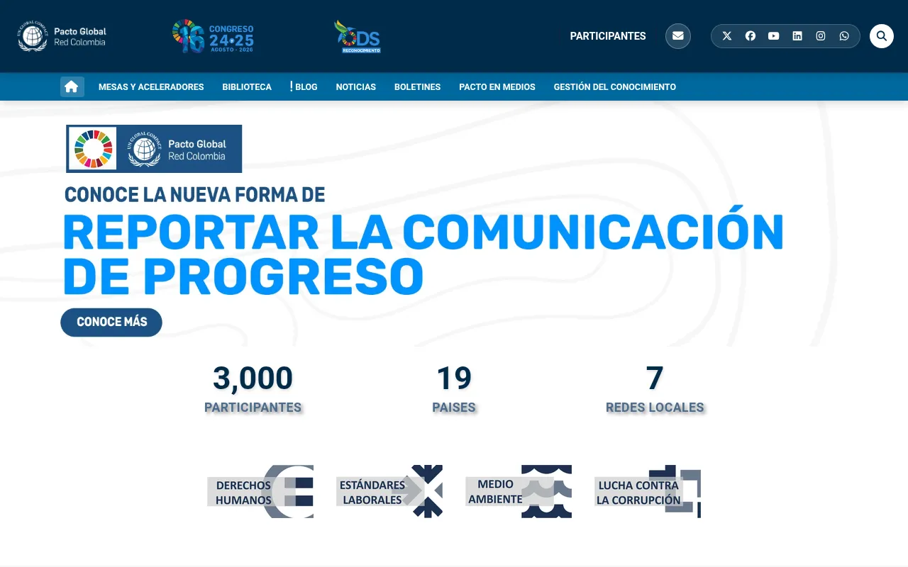 Screenshot of pactoglobal-colombia.org