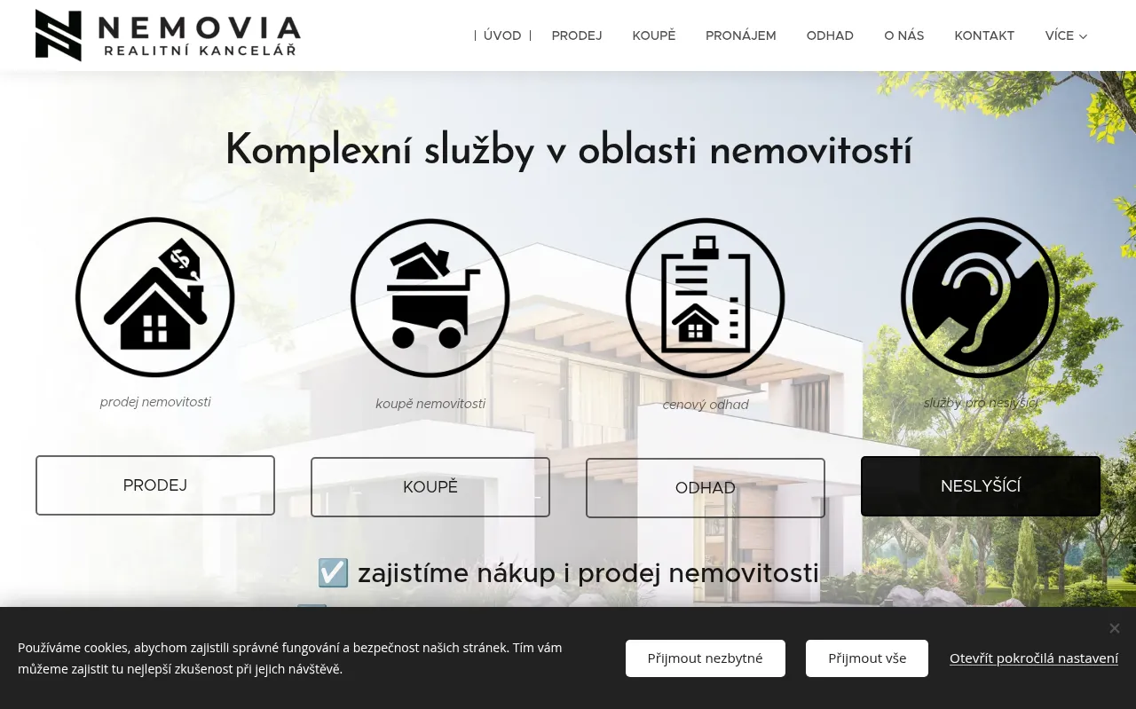 Screenshot of nemovia.cz