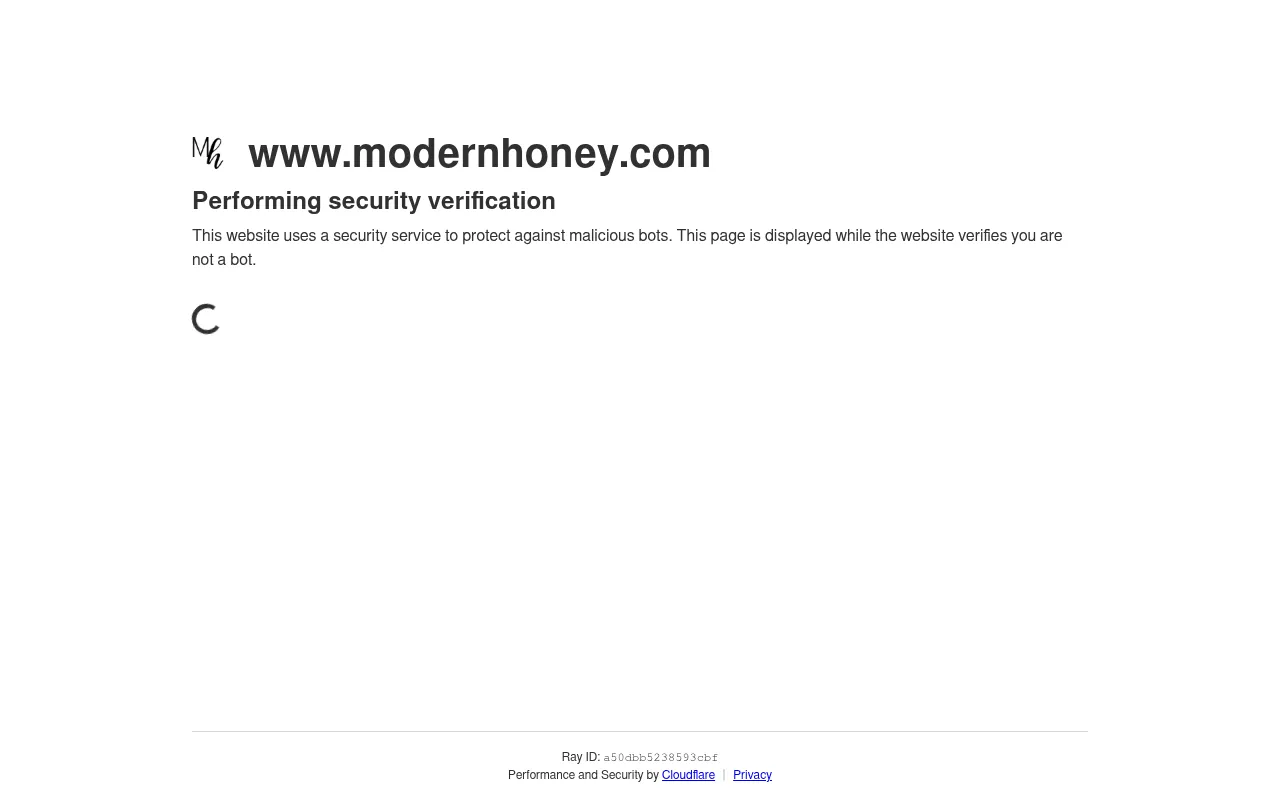 Screenshot of modernhoney.com
