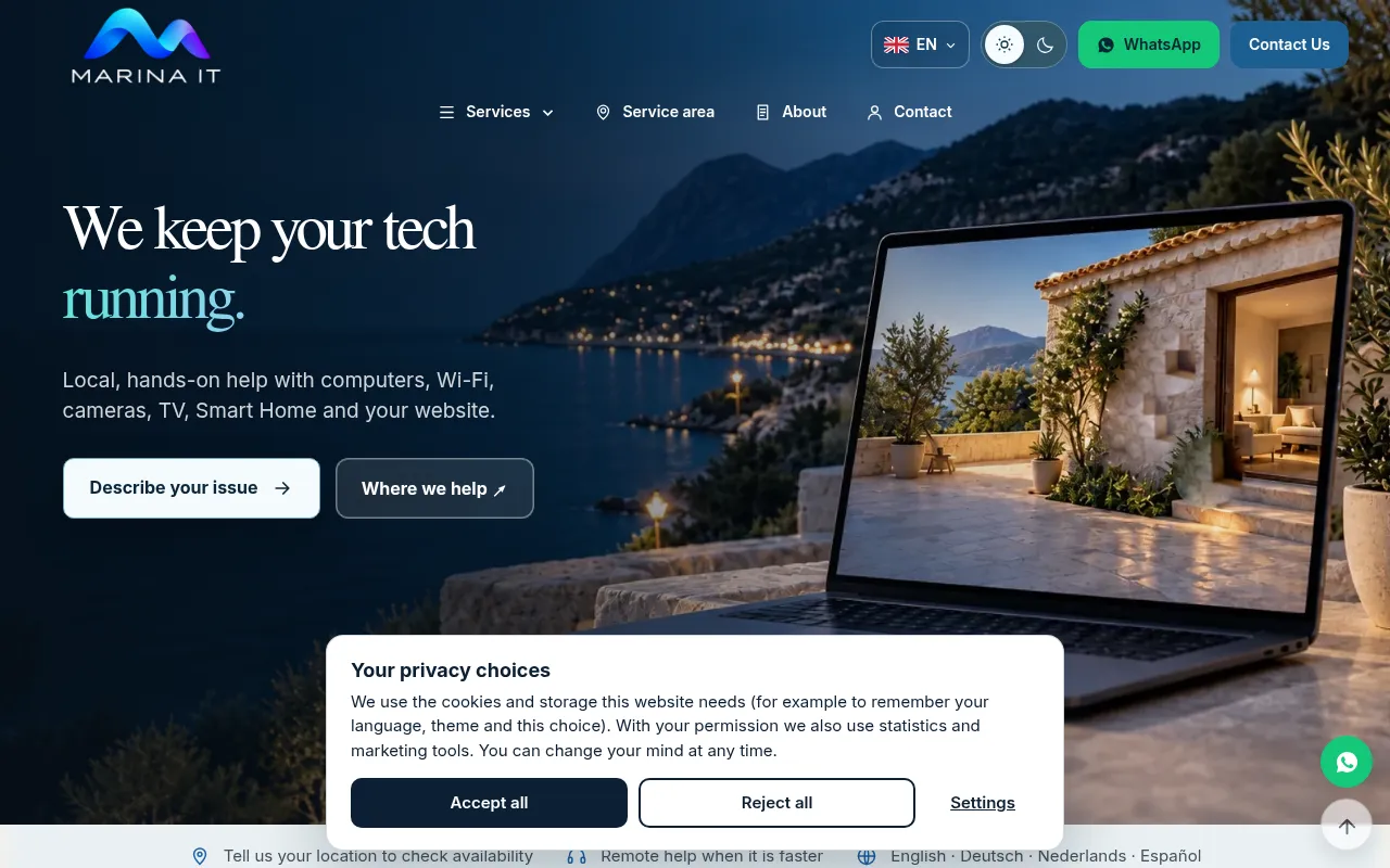 Screenshot of marina-it.com