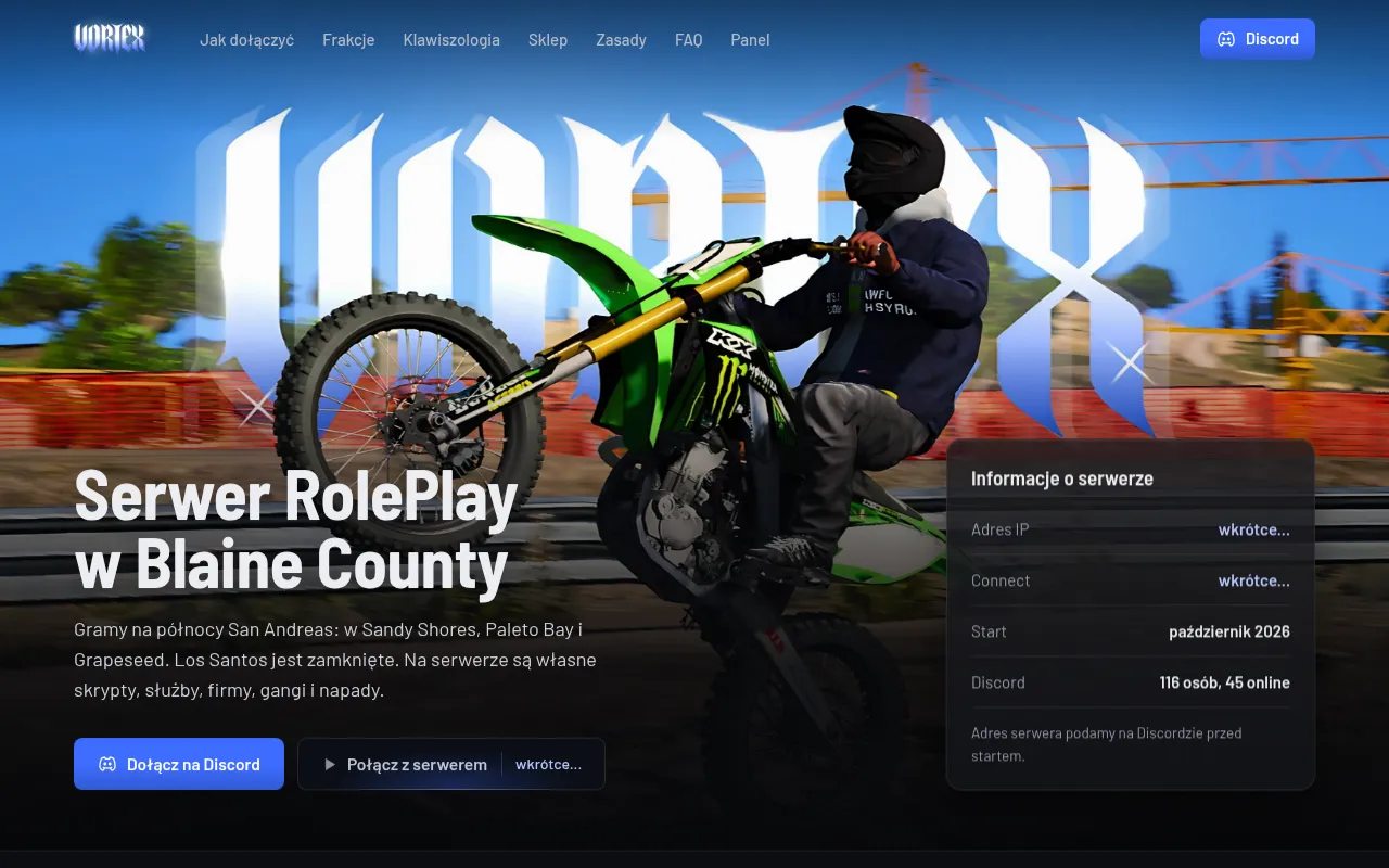 Screenshot of vortexrp.pro