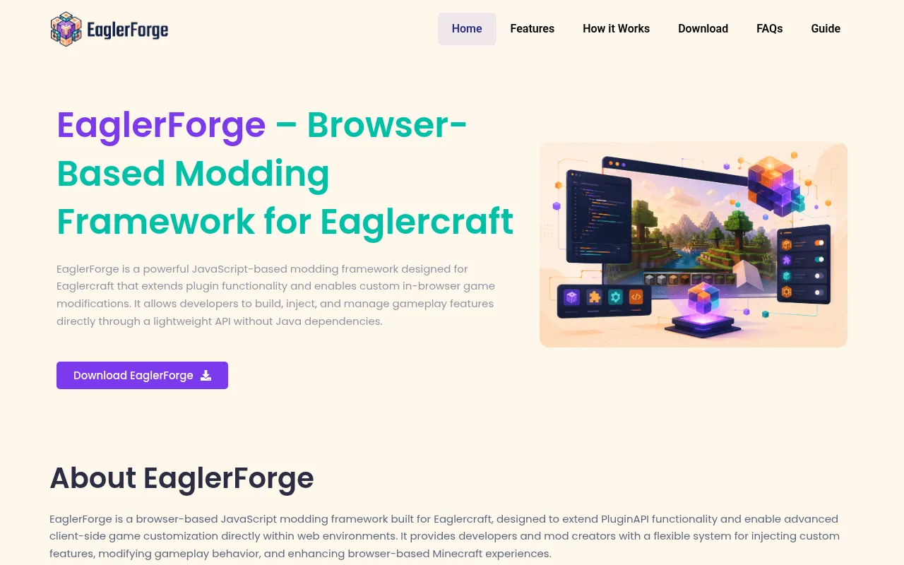 Screenshot of eaglerforge.com