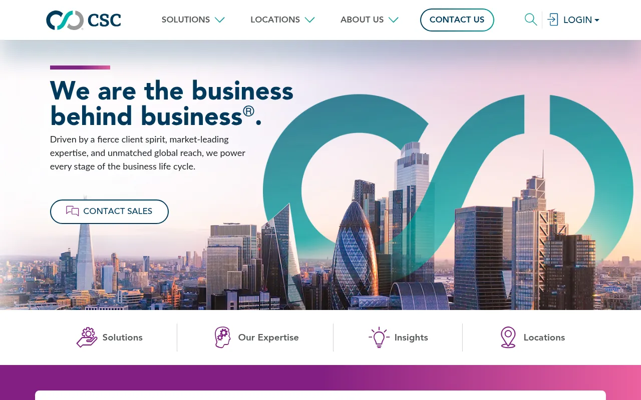 Screenshot of cscglobal.com