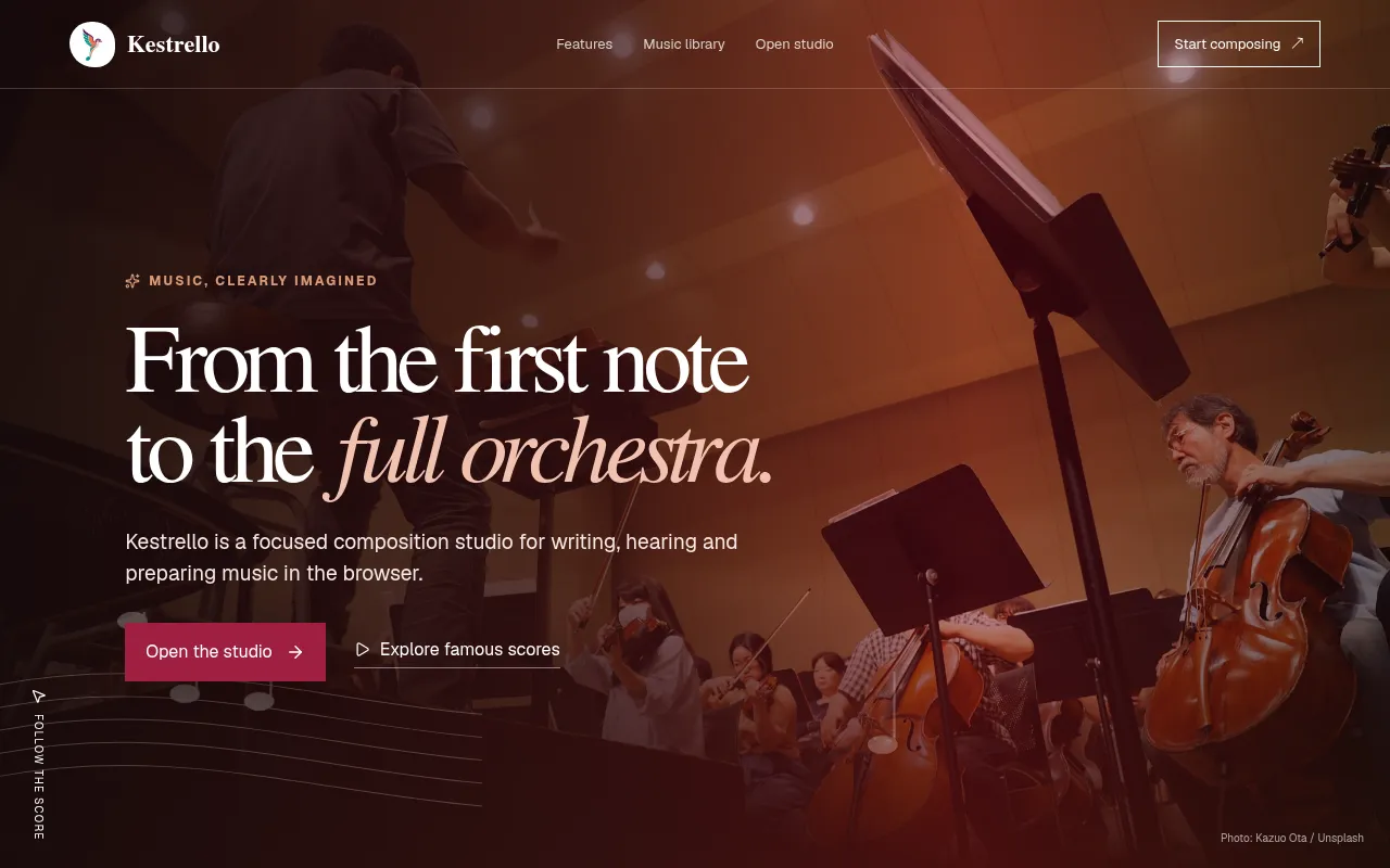Screenshot of kestrello.com