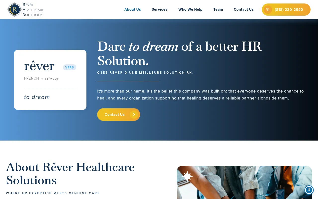 Screenshot of reverhcs.com