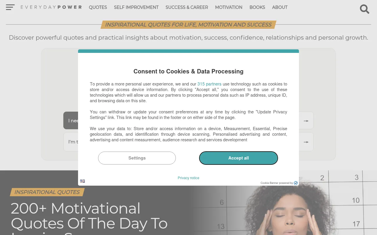 Screenshot of everydaypower.com