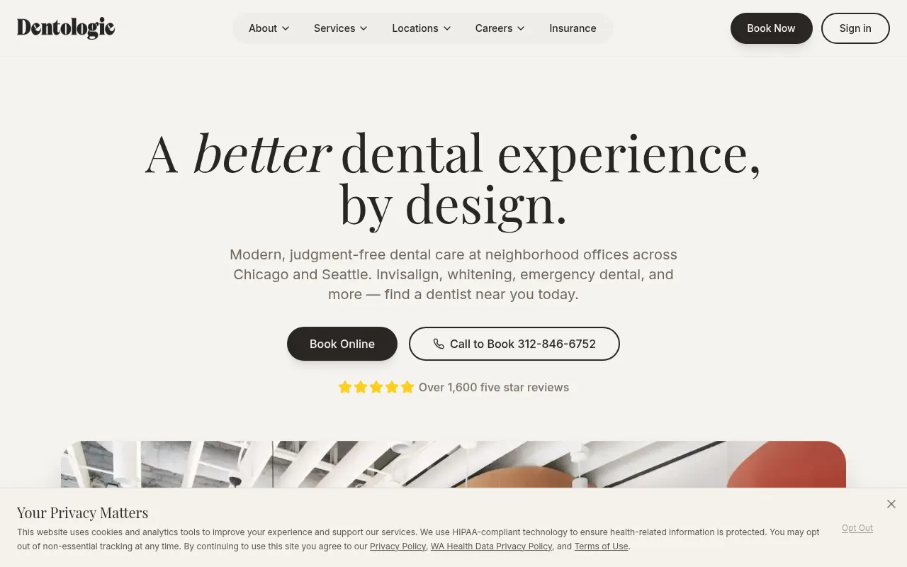 Screenshot of dentologie.com