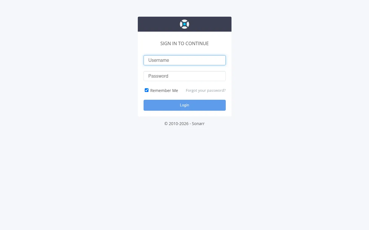 Screenshot of sonarr.ac9.au