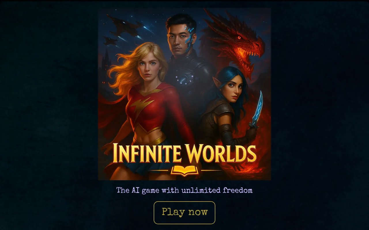 Screenshot of infiniteworlds.app