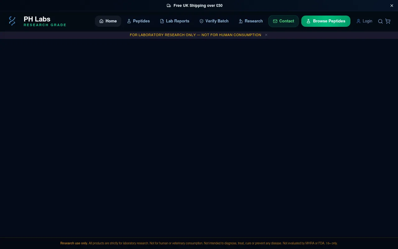 Screenshot of phlabs.co.uk