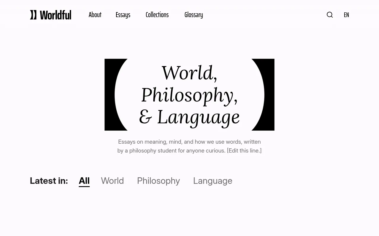 Screenshot of worldful.space