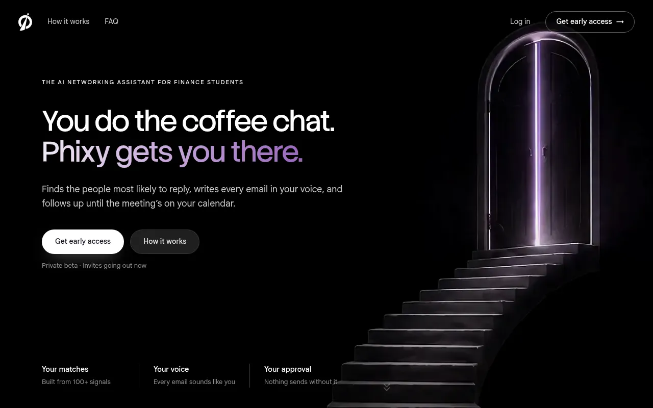 Screenshot of phixy.ai
