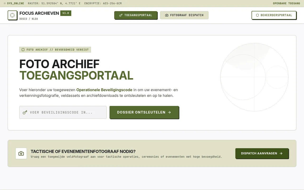 Screenshot of focusarchief.com