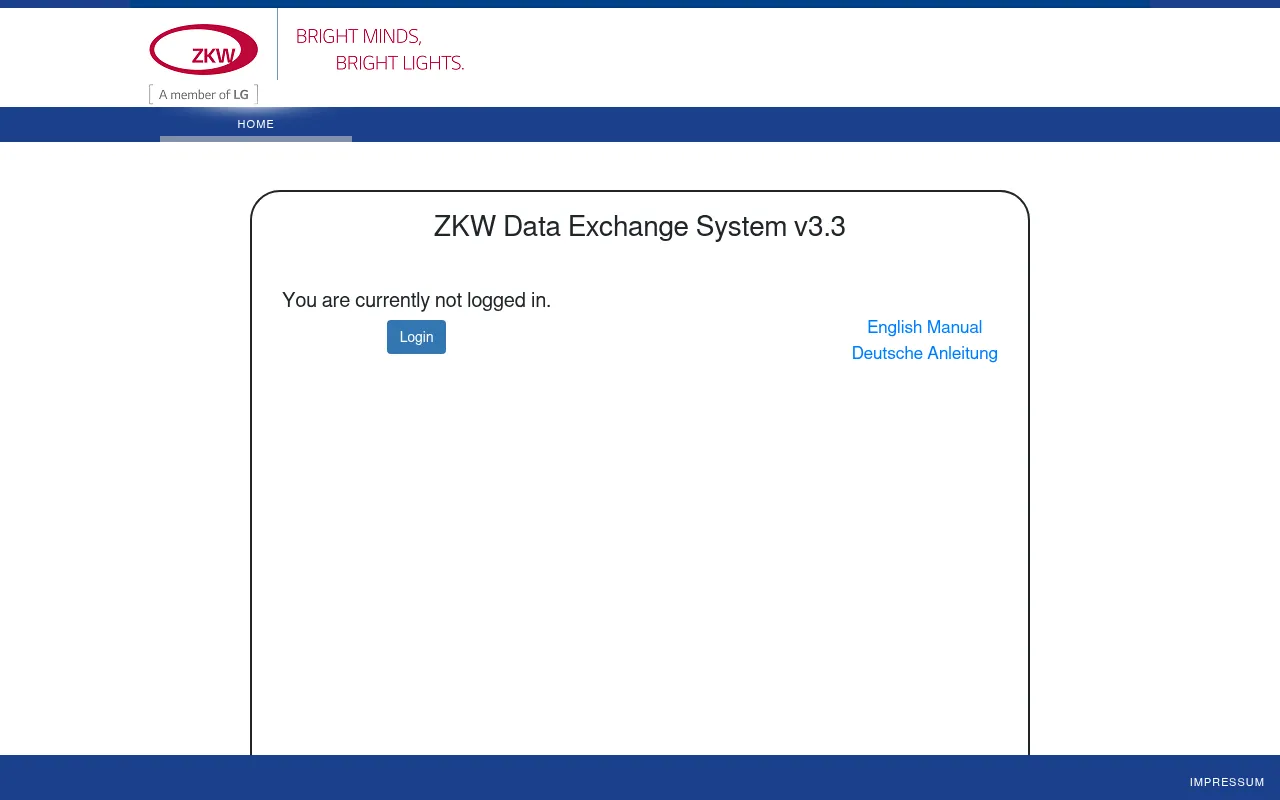 Screenshot of dxs-at.zkw-group.com