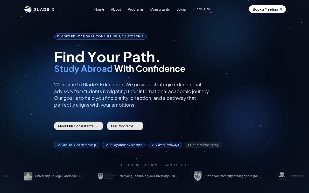Screenshot of bladex-edu.vercel.app