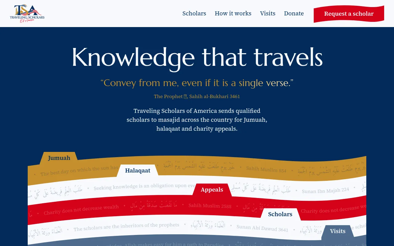 Screenshot of scholarsofamerica.org