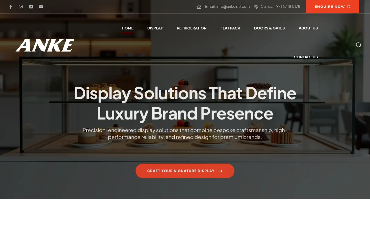 Screenshot of ankeintl.com