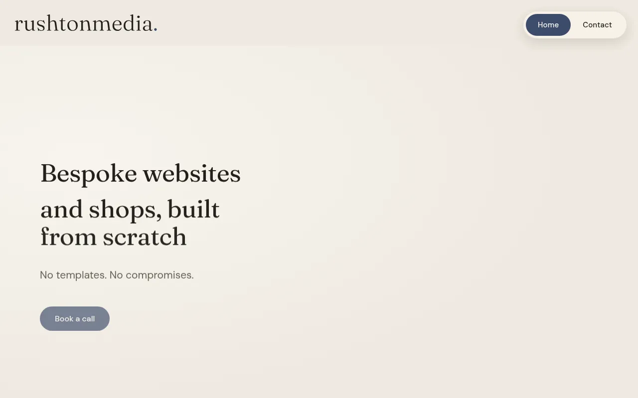 Screenshot of rushtonmedia.com