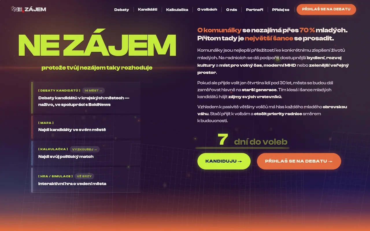 Screenshot of nezajem.cz