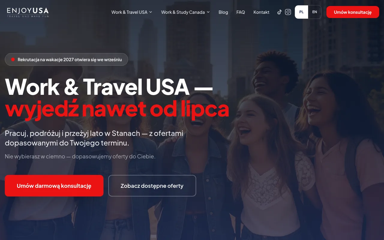 Screenshot of enjoyusa.pl