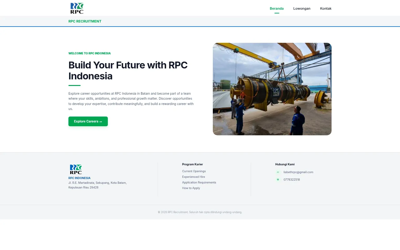 Screenshot of rpc-recruitment.vercel.app