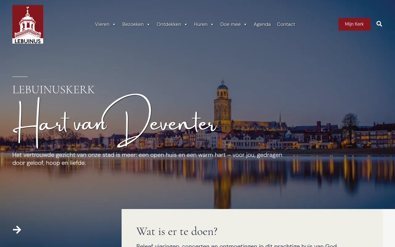 Screenshot of lebuinuskerk.nl