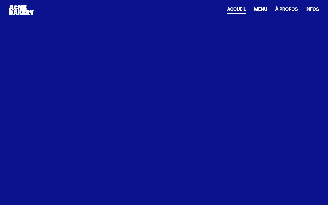 Screenshot of acme-bakery-zeta.vercel.app