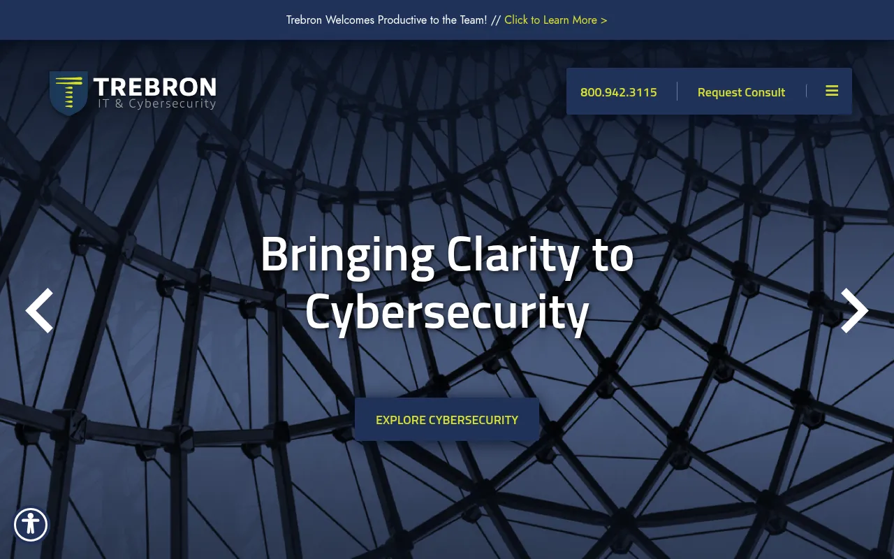 Screenshot of trebron.com