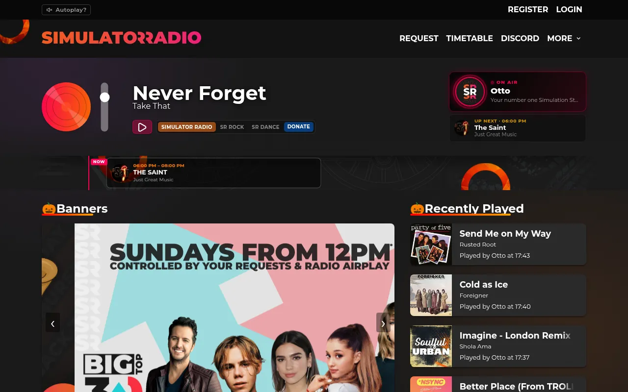 Screenshot of simulatorradio.com
