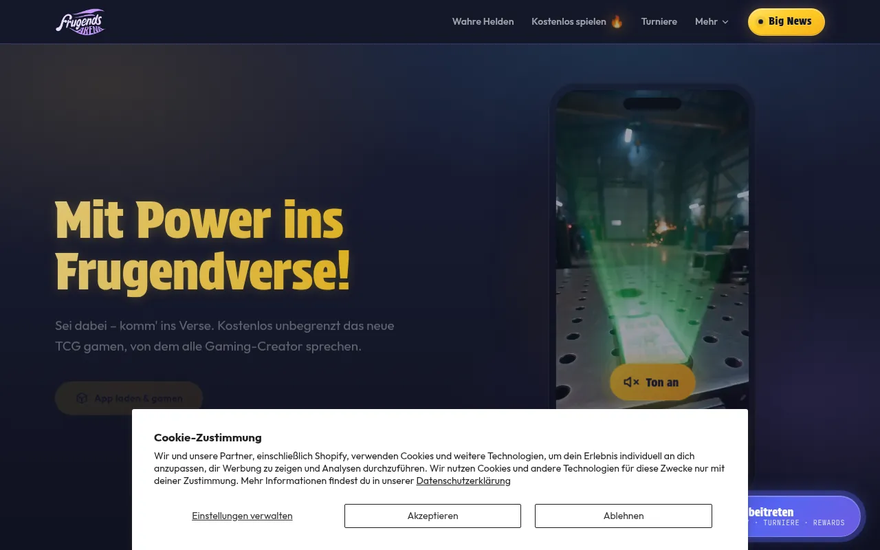 Screenshot of frugends.com