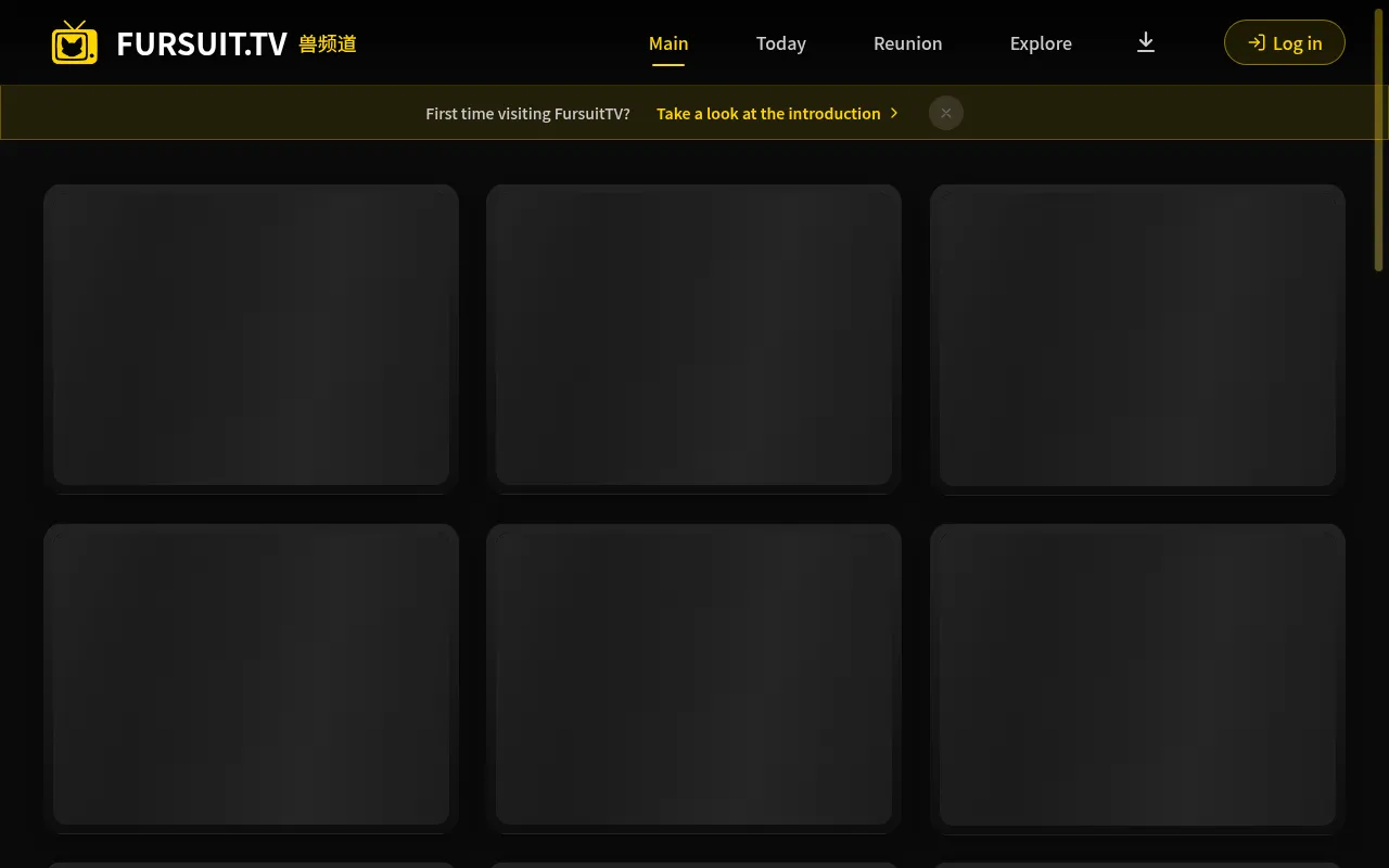 Screenshot of fursuit.tv
