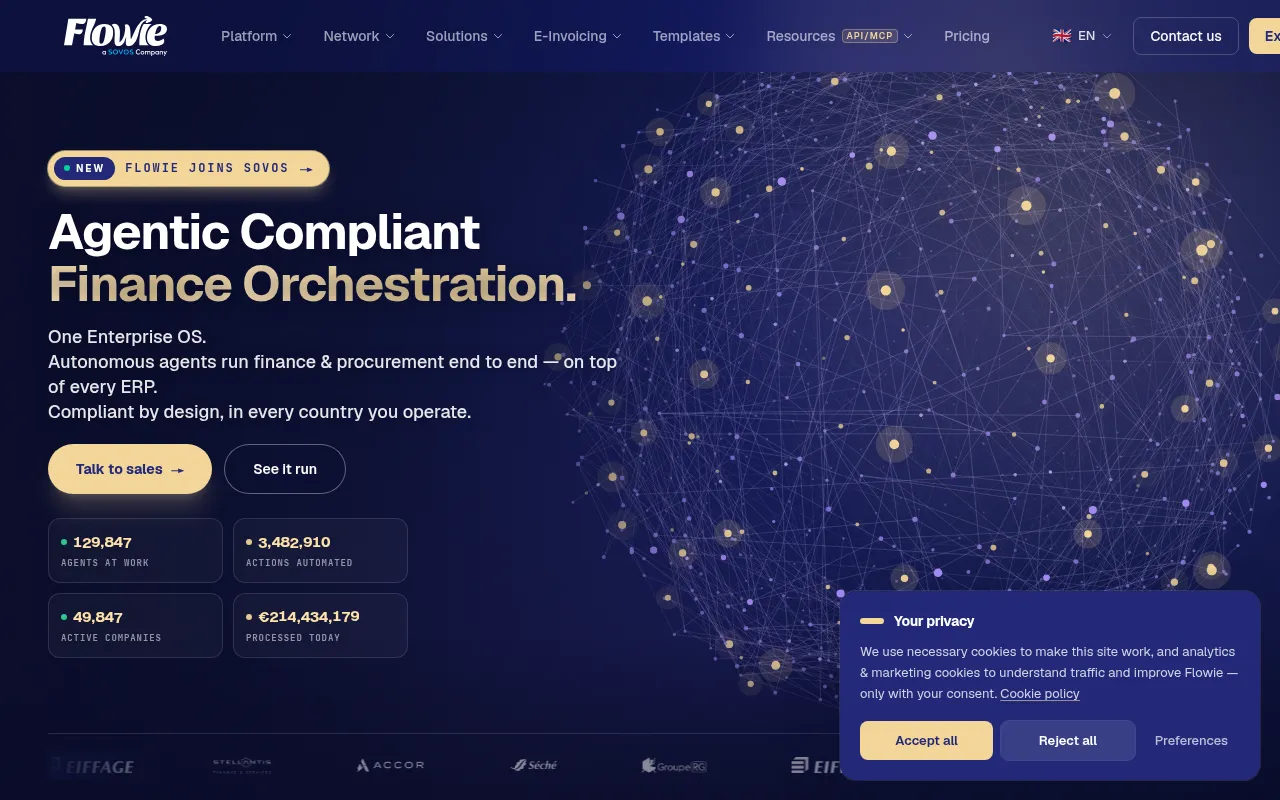 Screenshot of get-flowie.com