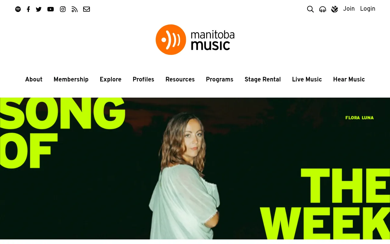Screenshot of manitobamusic.com