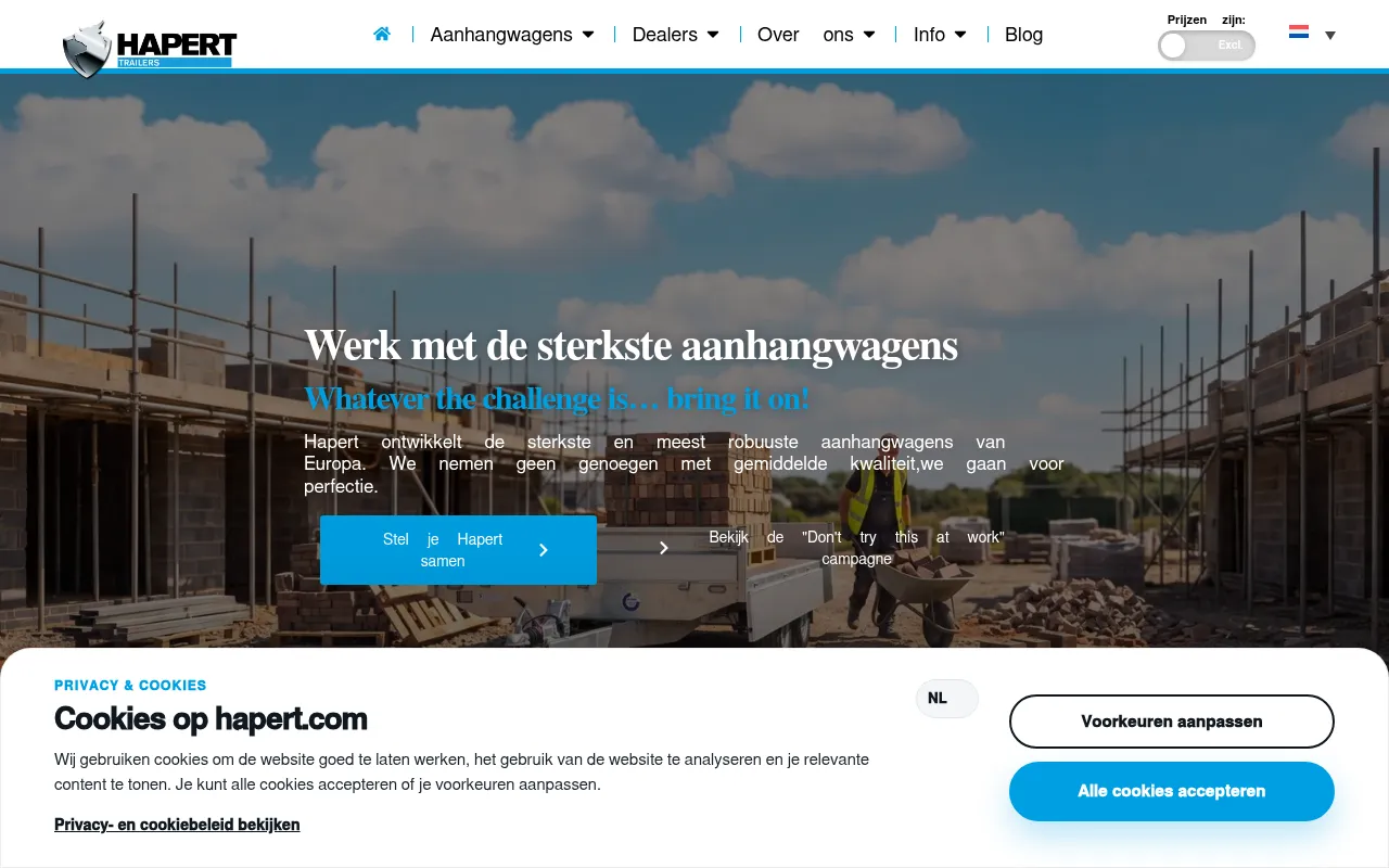 Screenshot of hapert.com