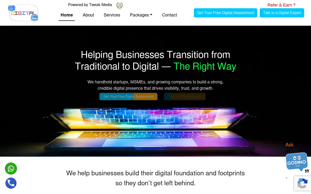 Screenshot of godigitalnow.in