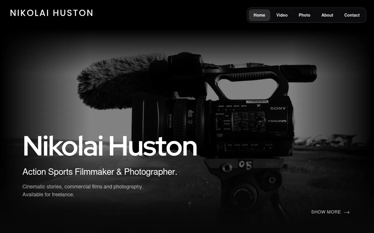 Screenshot of nikolaihuston.com