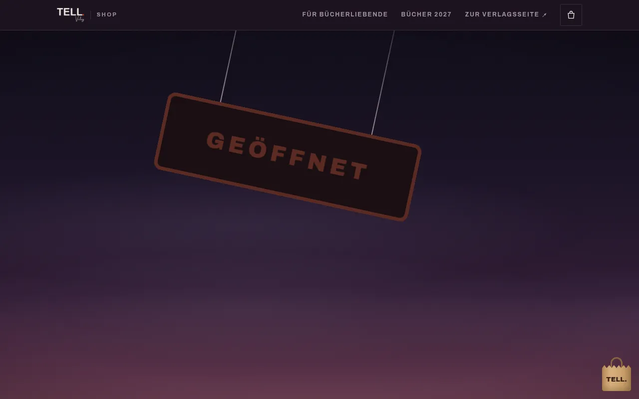 Screenshot of shop.tell-verlag.de