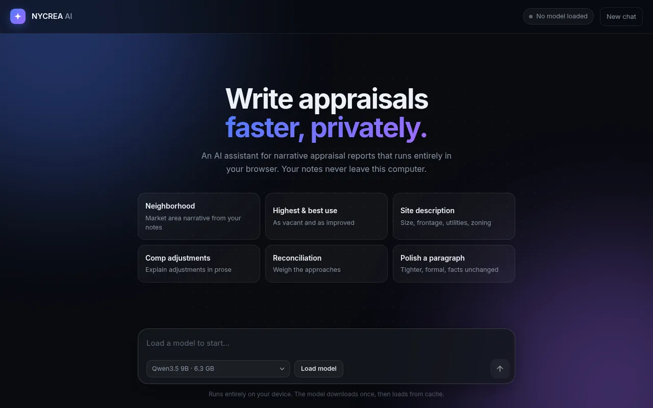 Screenshot of ai.nycrea.com