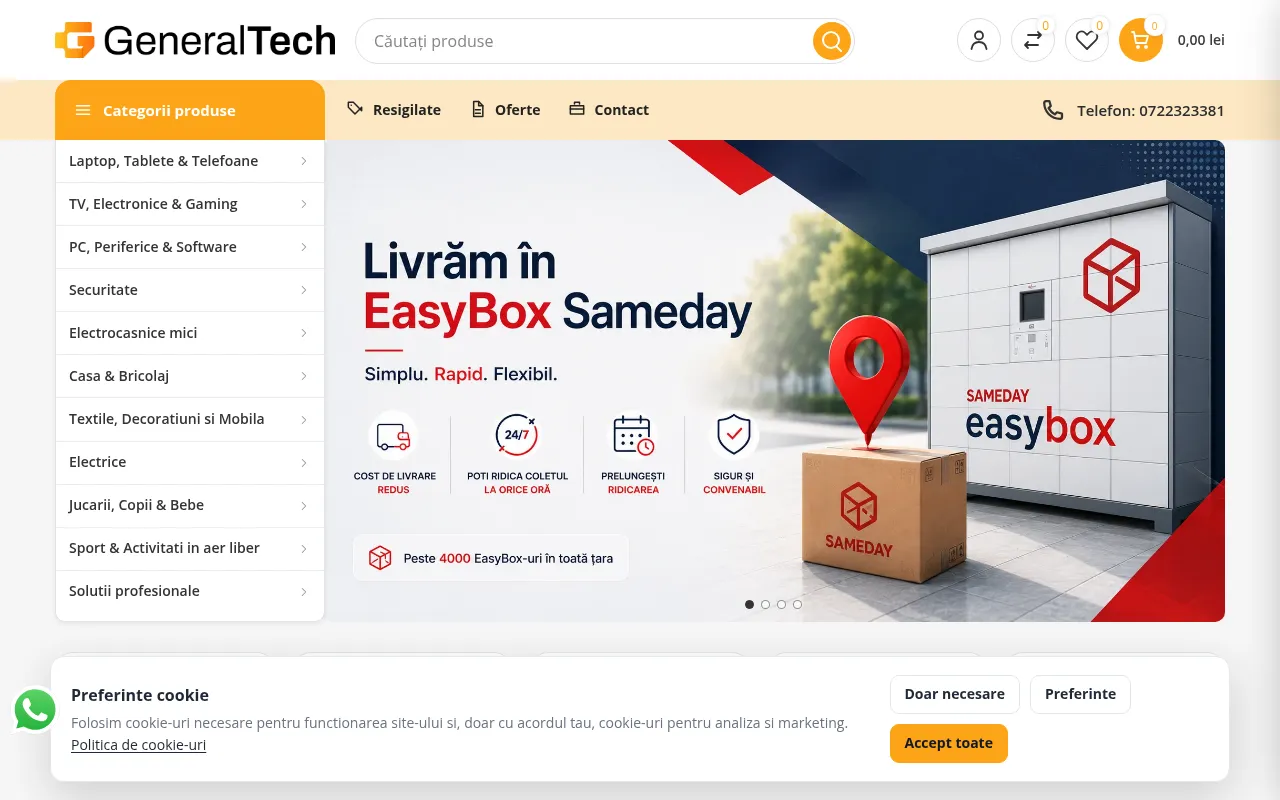 Screenshot of generaltech.ro