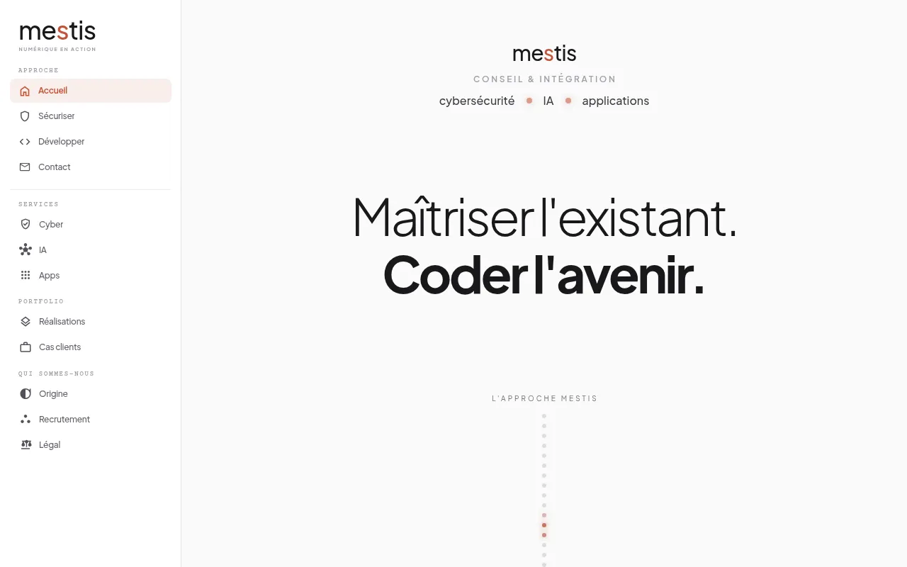 Screenshot of mestis.fr