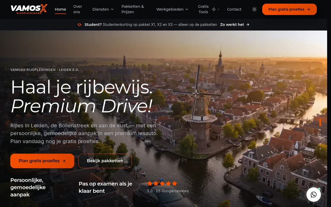 Screenshot of vamosx.nl