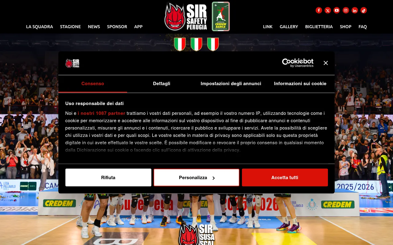 Screenshot of sirsafetyperugia.it